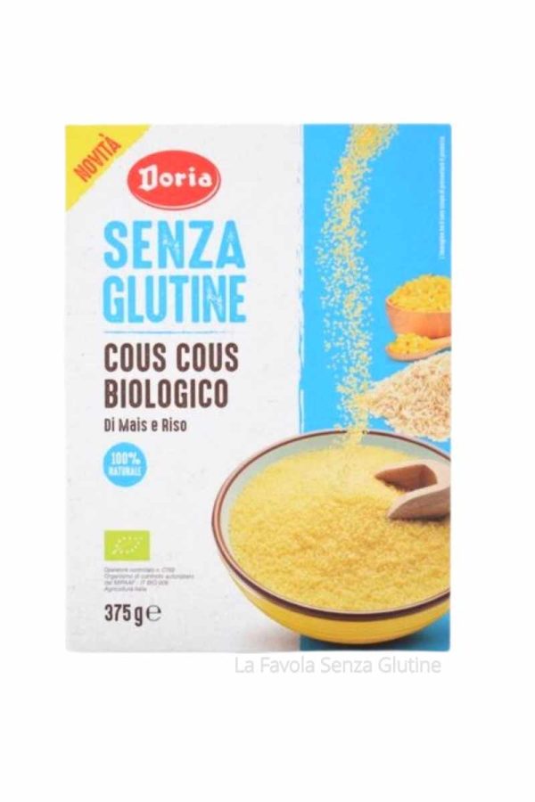 Cous cous di mais e riso bio senza lattosio gr 375 Doria
