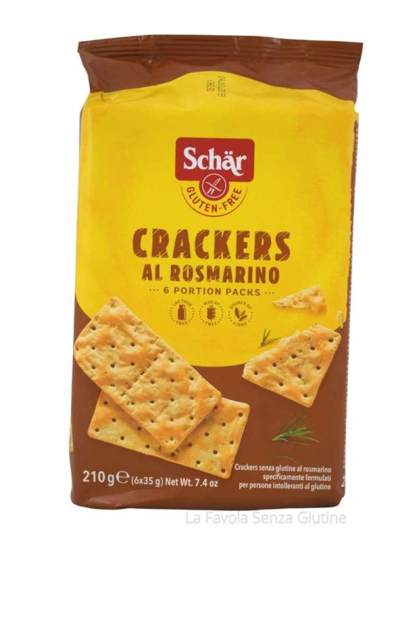 Crackers al rosmarino senza lattosio gr 35x6 Schar
