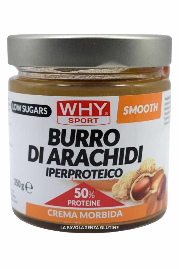 Crema di arachidi iperproteico senza zuccheri aggiunti gr 350 Why Sport