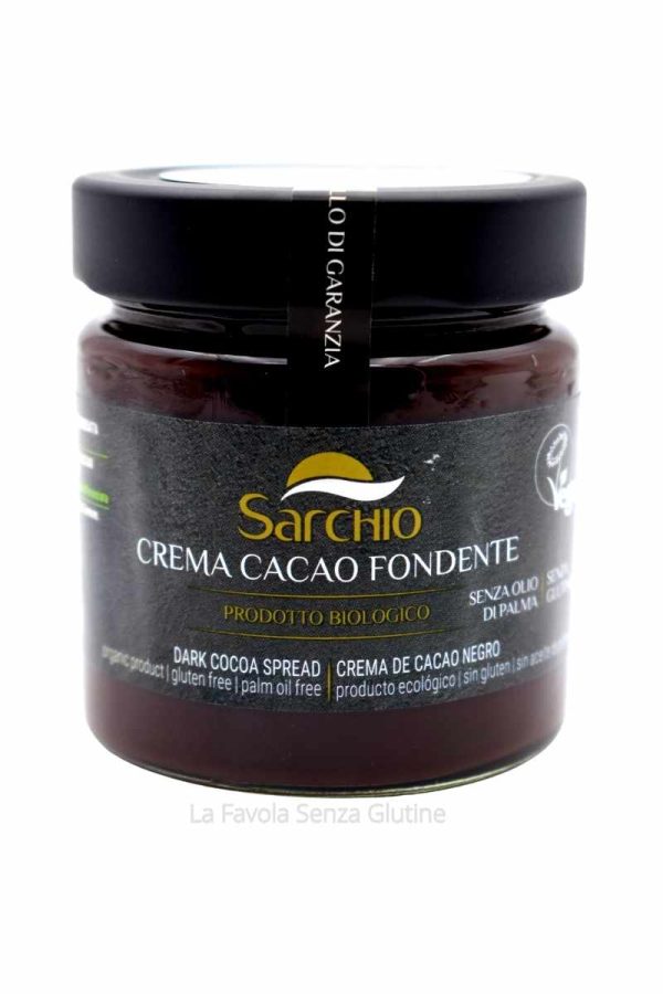 Crema cacao fondente bio vegan gr 200 Sarchio