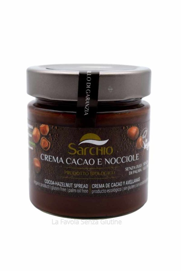 Crema cacao e nocciole bio vegan gr 200 Sarchio