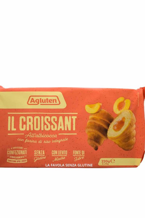 Croissant all'albicocca senza latte gr 55x4 Agluten