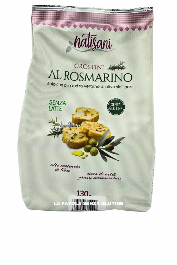 Crostini al rosmarino senza latte gr 130 Natisani