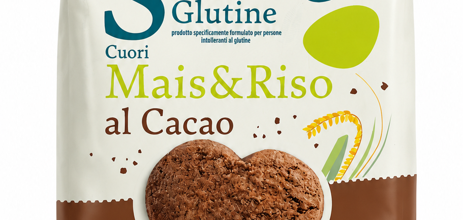 Cuori di mais e riso al cacao BIO VEGAN gr 250 Sottolestelle