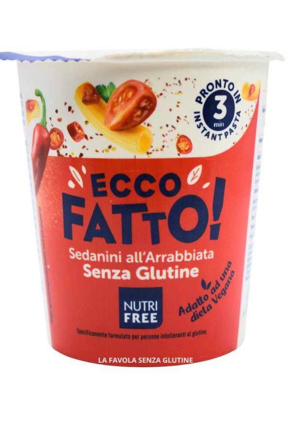 Ecco Fatto sedanini all'arrabbiata Nutrifree