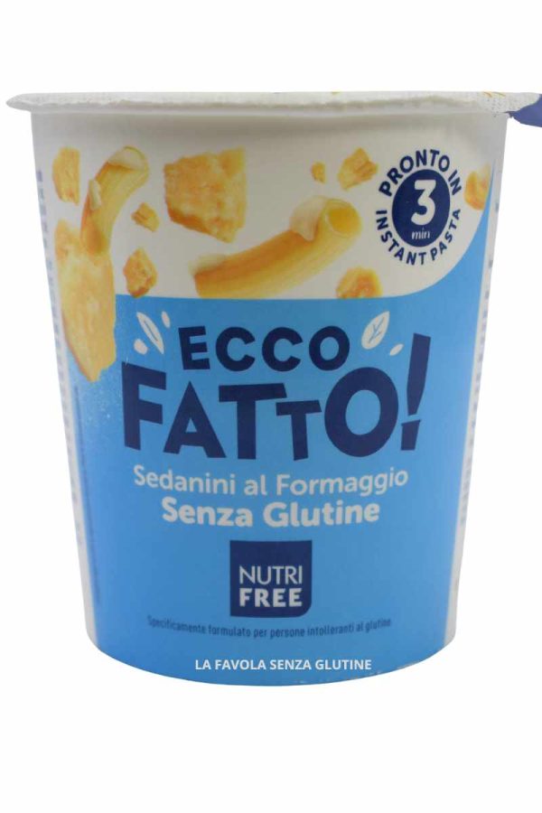 Ecco Fatto sedanini al formaggio gr 70 Nutrifree