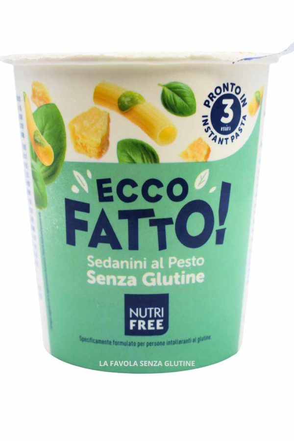 Ecco Fatto sedanini al pesto gr 70 Nutrifree