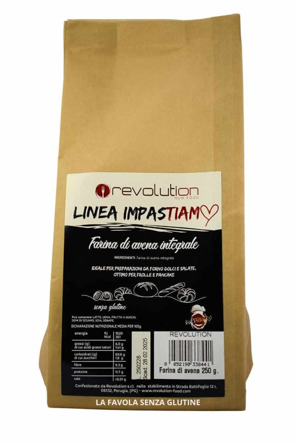 Farina di avena integrale gr 250 Revolution