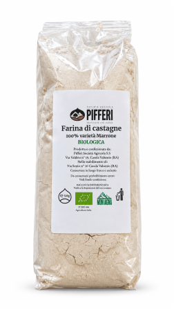 Farina di castagne varietà marrone BIO gr 500 Società agricola Pifferi
