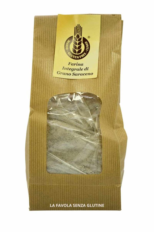 Farina integrale di grano saraceno gr 500 Mario senza glutine