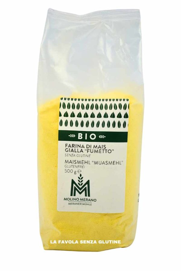 Farina di mais gialla fumetto bio gr 500 Molino Merano