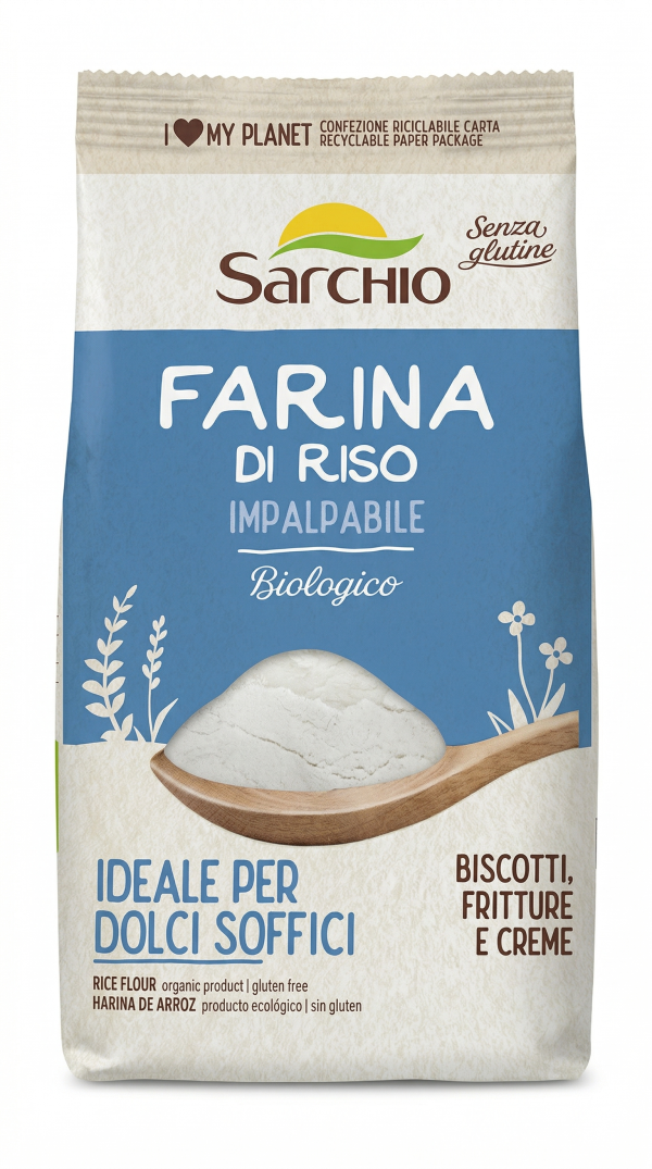 Farina di riso impalpabile bio gr 500 Sarchio