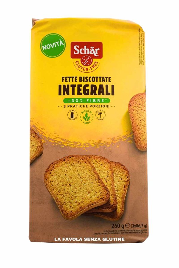Fette biscottate integrali senza lattosio gr 300 Schar
