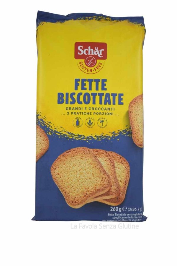 Fette biscottate senza lattosio gr 86,7x3 Schar