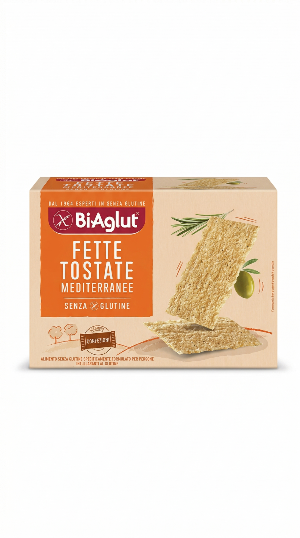 Fette tostate mediterranee gr 24 x 10 Biaglut