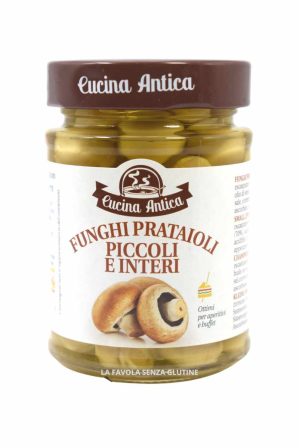 Funghi prataioli piccoli e interi vegan gr 230 Cucina antica