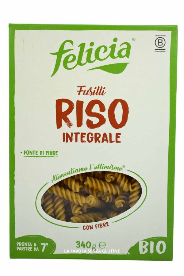 Fusilli di riso integrale gr 340 Felicia