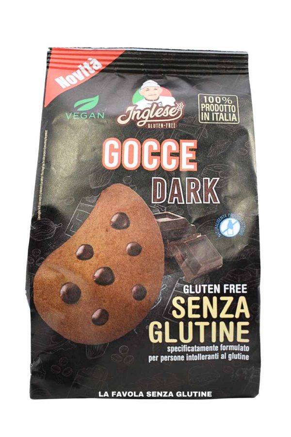 Biscotti gocce dark vegan gr 200 Inglese