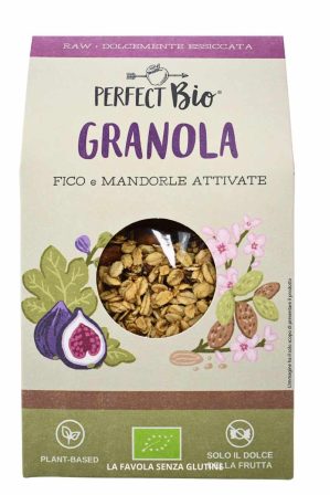 Granola gusto fico e mandorle attivate gr 250 Perfect Bio