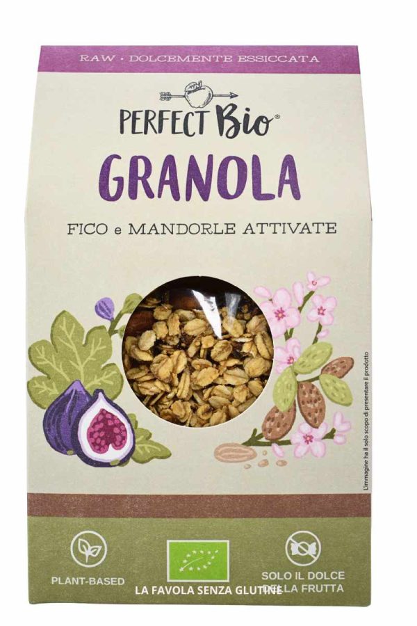 Granola gusto fico e mandorle attivate gr 250 Perfect Bio