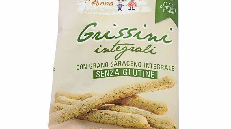 Grissini integrali con grano saraceno integrale senza latte vegan gr 40x3 Il Pane di Anna