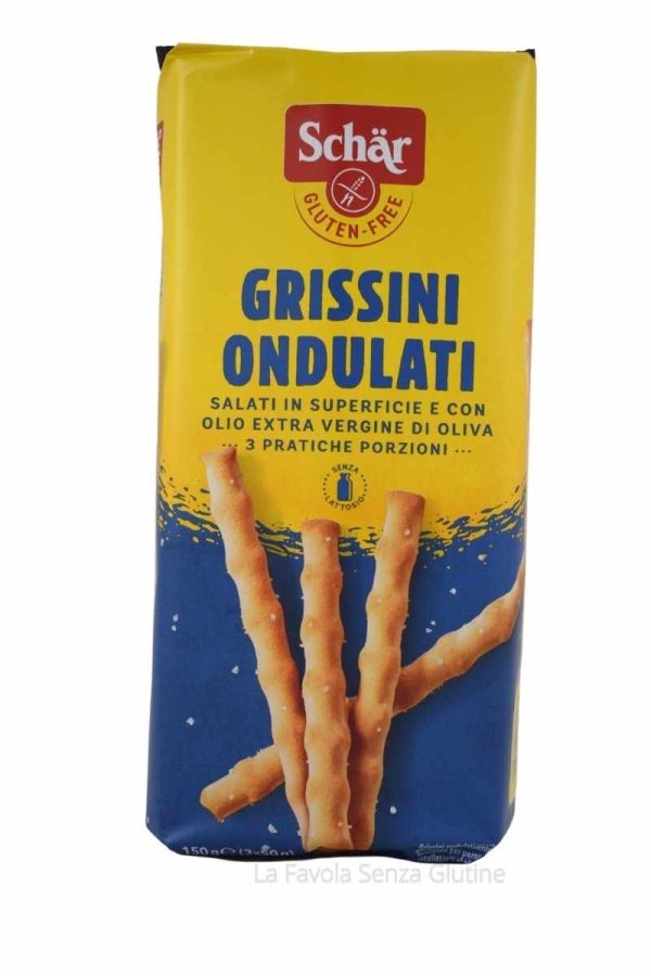Grissini ondulati senza lattosio gr 50x3 Schar