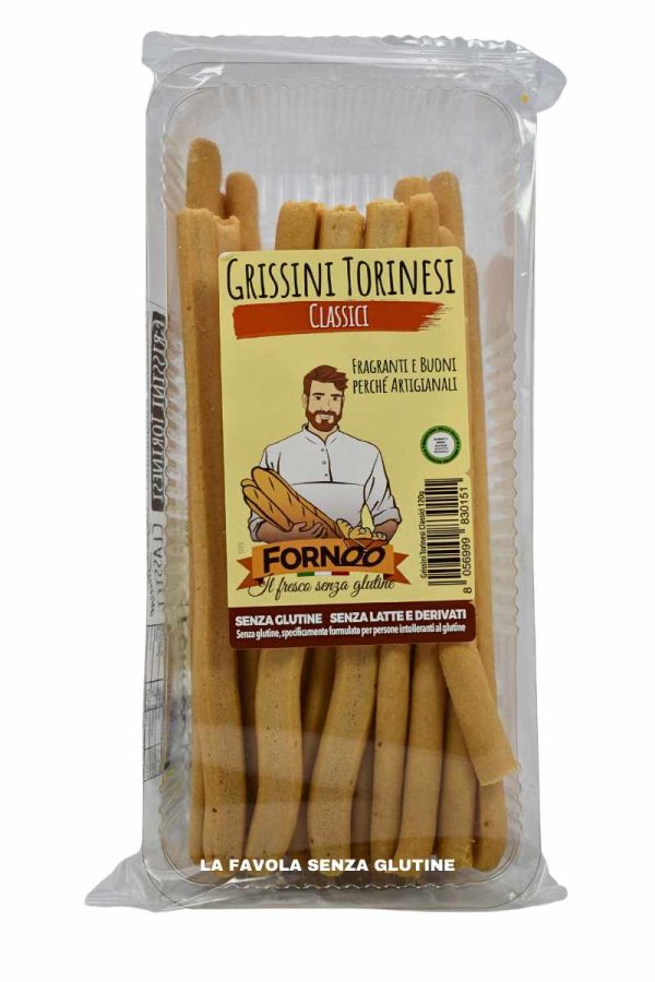 Grissini torinesi classici senza lattosio gr 120 Fornoo