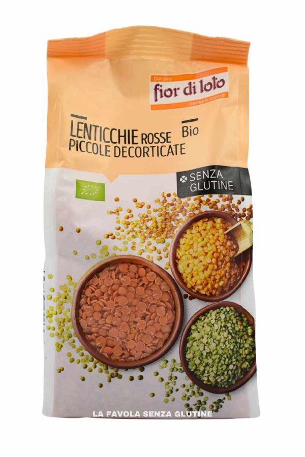 Lenticchie rosse bio gr 400 Fior di Loto