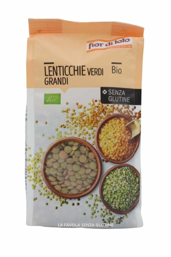 Lenticchie verdi bio gr 400 Fior di Loto