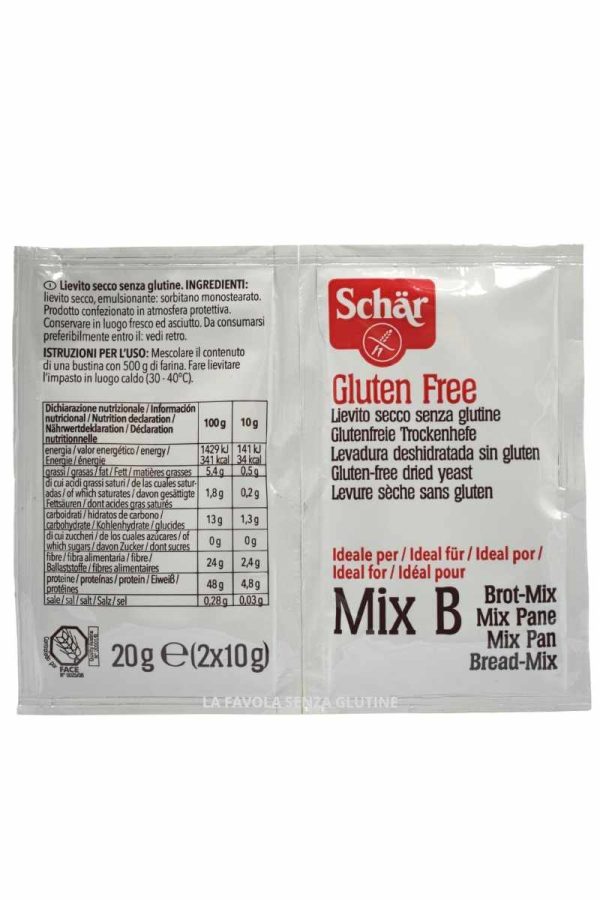 Lievito secco gr 10x2 per salati Schar