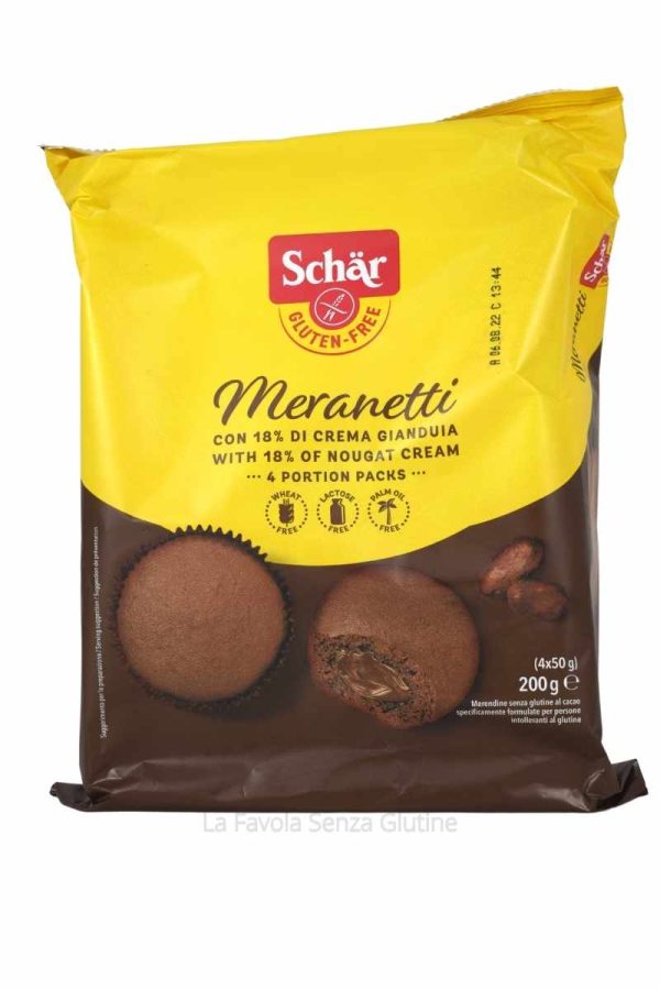 Meranetti senza lattosio gr 50x4 Schar