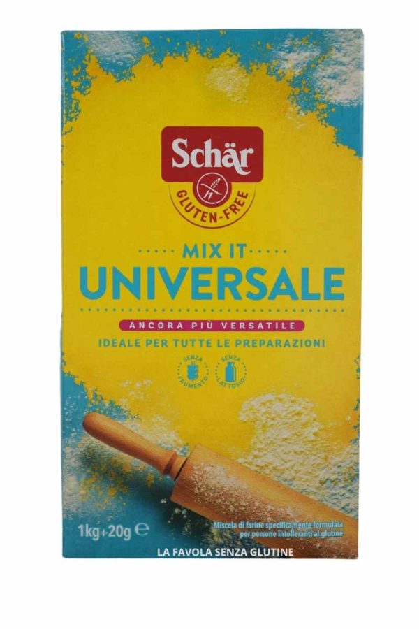 Mix it universale + lievito senza lattosio kg 1+20g Schar