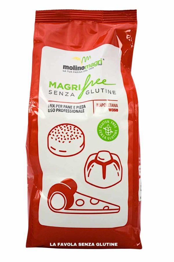 Mix pane e pizza Magrifree kg 1 senza latte Molino Magri Mix pane e pizza Magrifree kg 1 senza latte Molino Magri