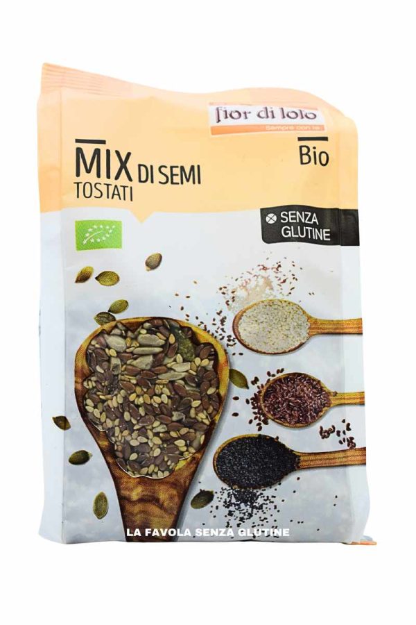 Mix di semi tostati bio vegan gr 250 Fior di Loto