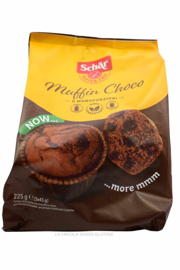 Muffin choco senza lattosio gr 45x5 Schar