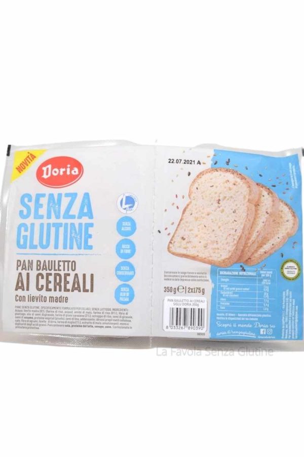 Pan bauletto ai cereali senza lattosio gr 175x2 Doria