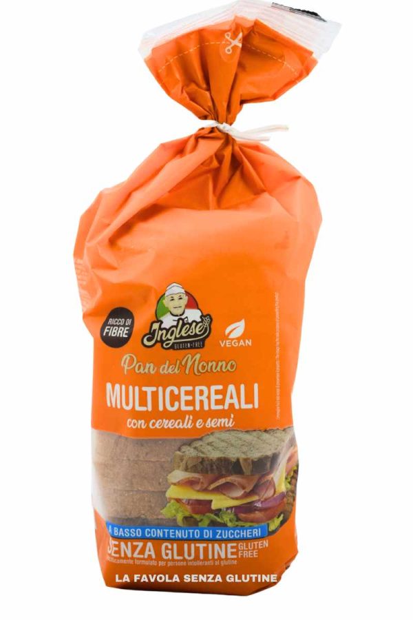 Pan del nonno multicereali a basso contenuto di zuccheri vegan gr 300 Inglese