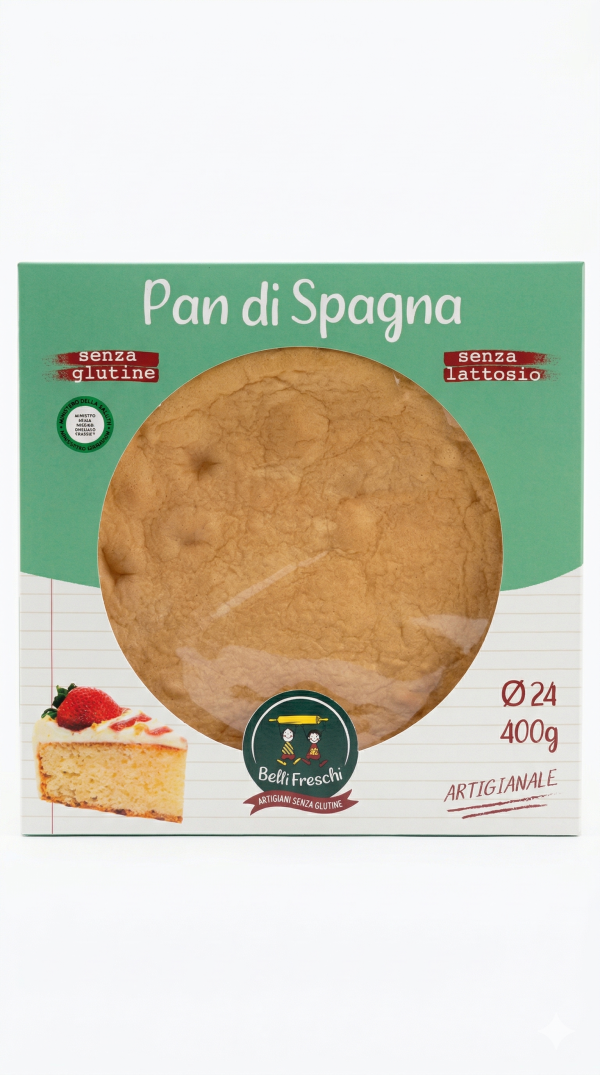 Pan di spagna senza lattosio gr 400 Belli freschi