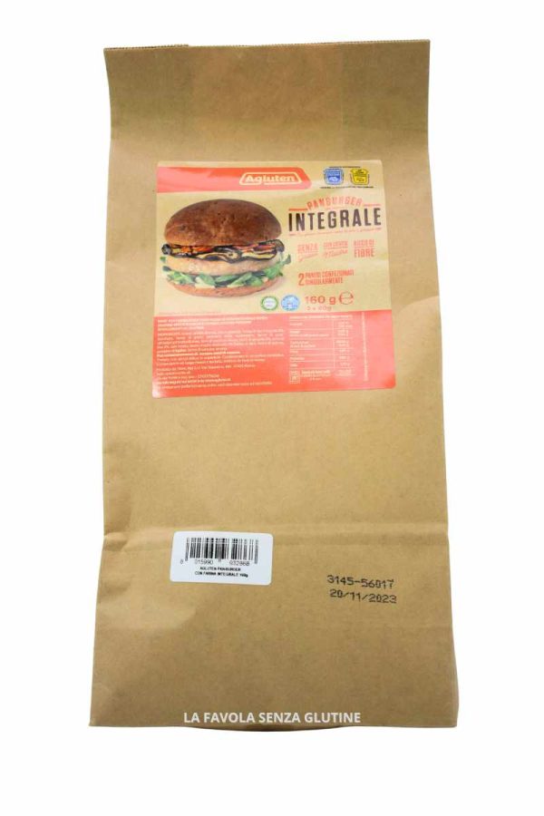 Panburger integrale senza latte gr 80x2 Agluten
