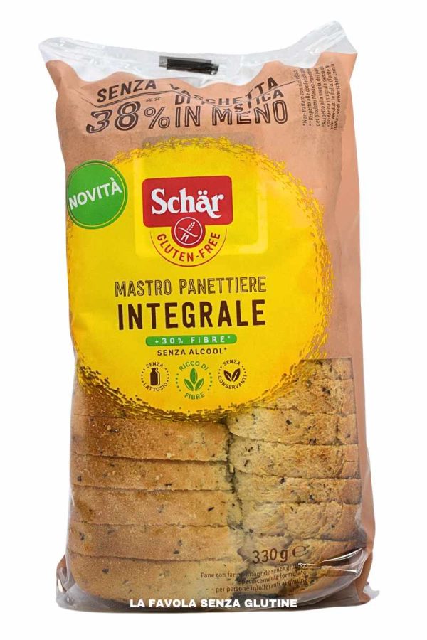 Pane mastro panettiere integrale senza lattosio gr 330 Schar