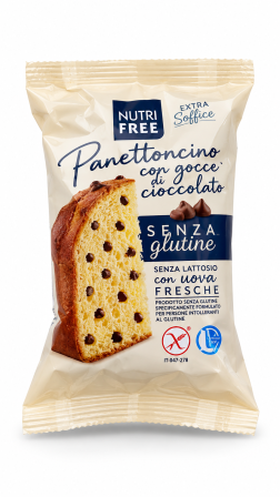Panettoncino con gocce di cioccolato senza lattosio gr 100 Nutrifree