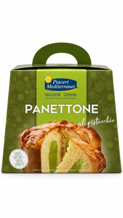 Panettone con crema al pistacchio gr 750 Piaceri Mediterranei