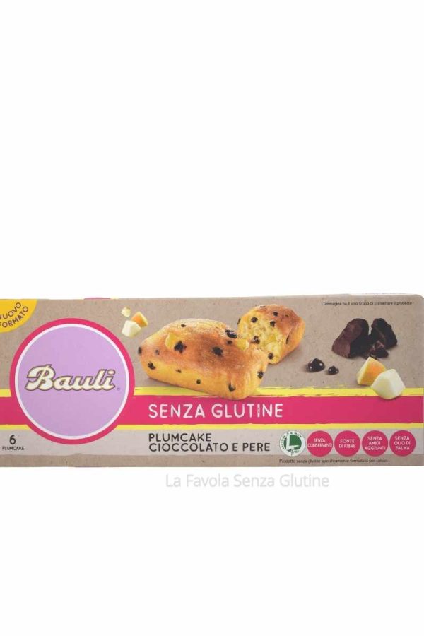 Plumcake cioccolato e pere senza lattosio gr 35x6 Bauli