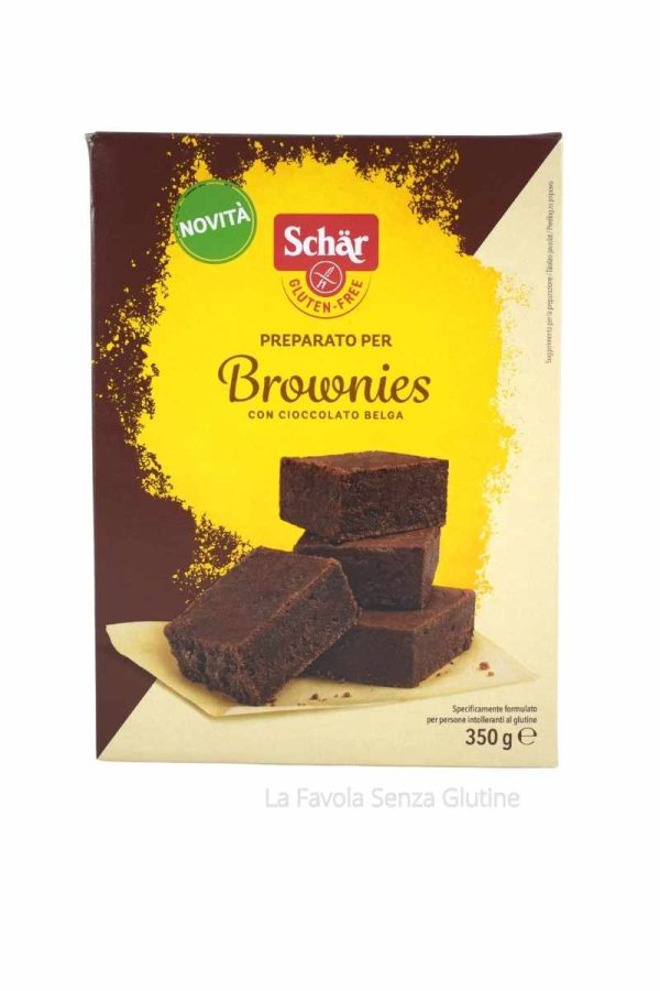 Preparato per brownies senza lattosio gr 350 Schar