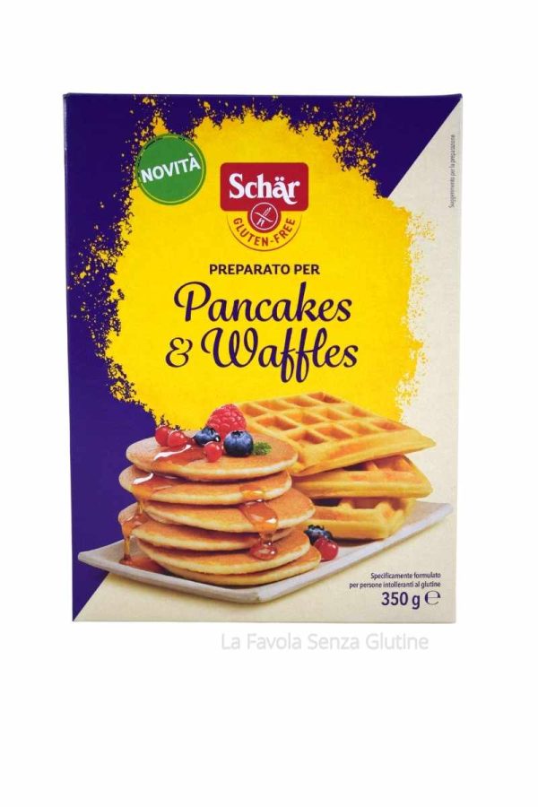 Preparato per pancakes e waffles senza lattosio gr 350 Schar
