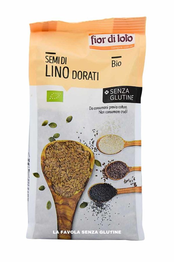 Semi di lino dorato bio vegan gr 400 Fior di Loto