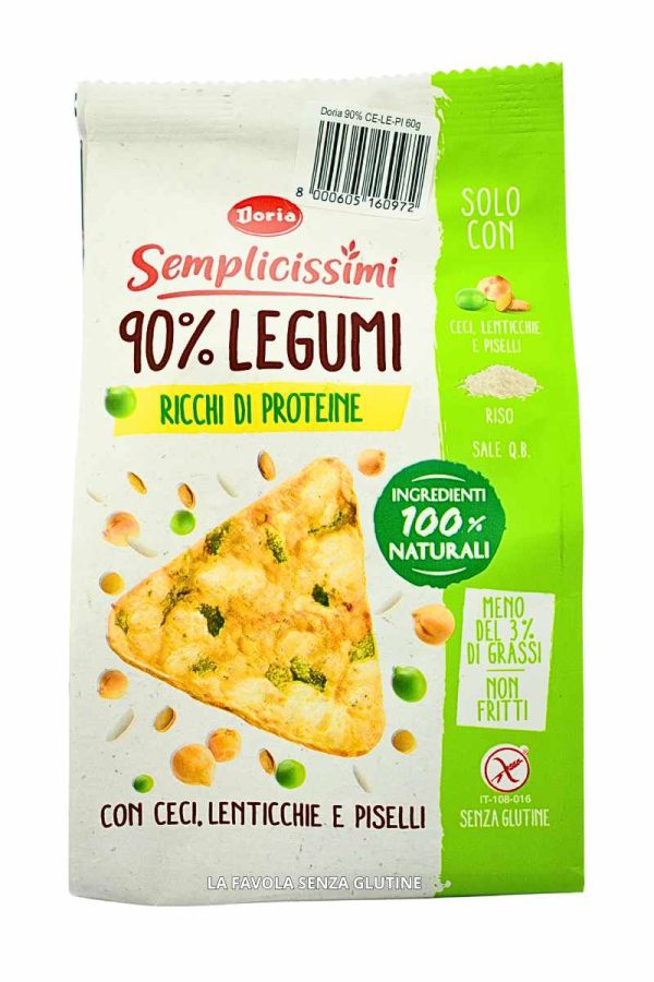 Semplicissimi con ceci lenticchie e piselli gr 60 Doria