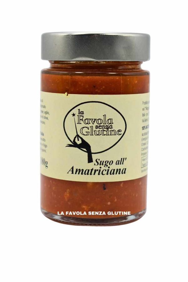Sugo all'amatriciana gr 180 La favola senza glutine