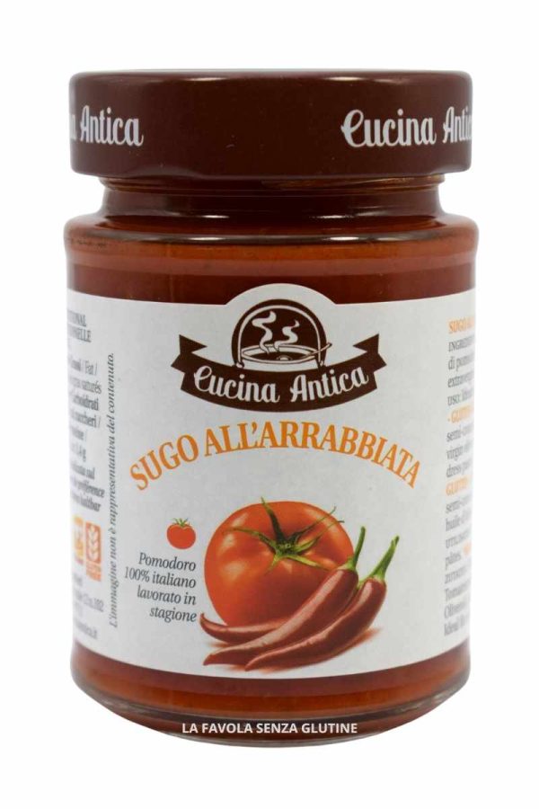 Sugo all'arrabbiata vegan gr 190 Cucina Antica