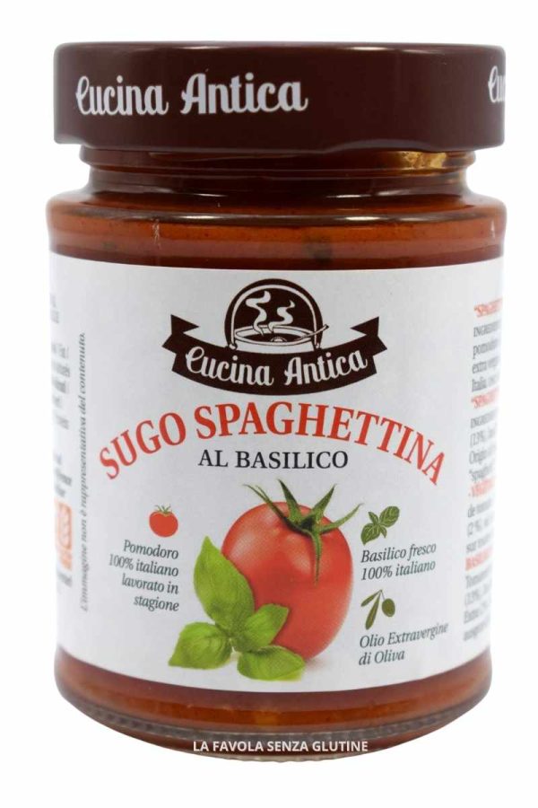 Sugo spaghettina al basilico gr 290 Cucina Antica
